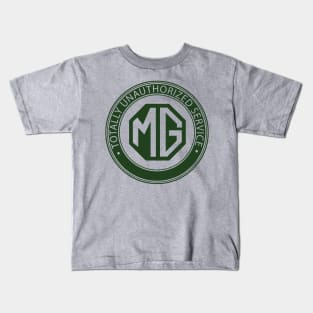 MG cars totally unauthorized service Kids T-Shirt